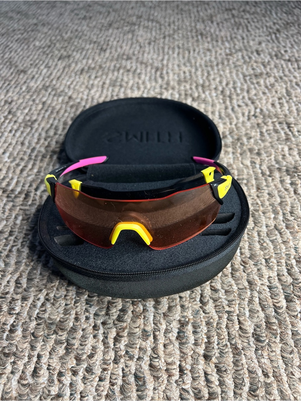 SMITH Sport Sunglasses in Pink, Yellow and Red-Tinted Lens